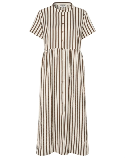 Lollys Laundry - AliyaLI Midi Kjole - Dark Mokka